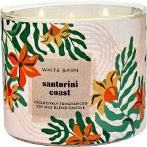 Bath and Bodyworks White Barn Santorini Coast 3 Wick Candle New